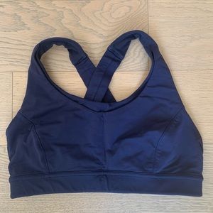Lululemon navy blue sports bra — 4